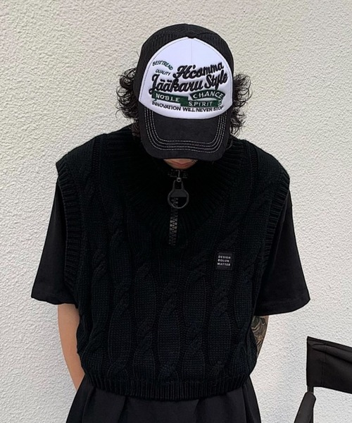 MGV（エムジーヴィー）の「レトロデザインメッシュキャップ（キャップ・メンズ・ブラック/レッド/ネイビー/ベージュ・FREE）」の10枚目の写真