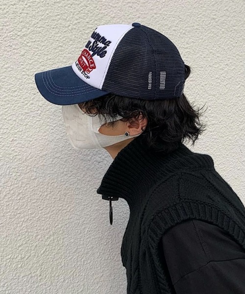 MGV（エムジーヴィー）の「レトロデザインメッシュキャップ（キャップ・メンズ・ブラック/レッド/ネイビー/ベージュ・FREE）」の15枚目の写真