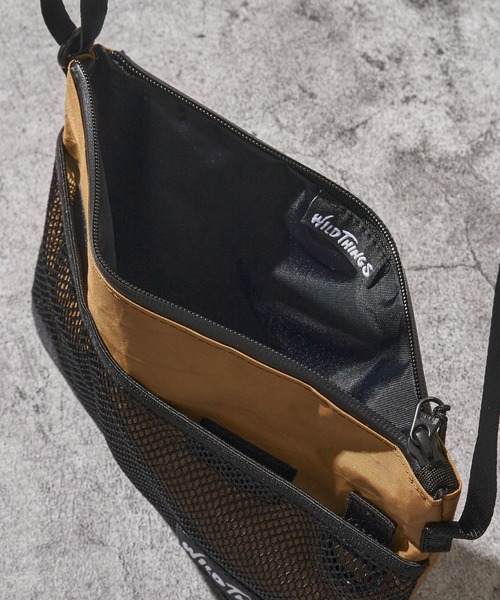 WILD THINGS（ワイルドシングス）の「【WILD THINGS/ワイルドシングス】 X-PAC NYLON サコッシュ /（ショルダーバッグ・メンズ・マルチ/ブラック/ベージュ/オリーブ・FREE）」の13枚目の写真