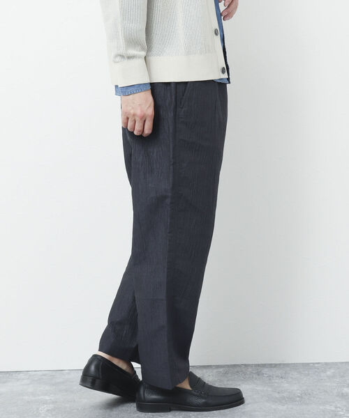 NOLLEY'S goodman（ノーリーズグッドマン）の「【WORK ABOUT/ワークアバウト】COMMON PANTS リネン混ワイドイージーパンツ（その他パンツ・メンズ・ネイビー/ホワイト系その他/ブルー系その他/ダークブラウン・M/L）」の7枚目の写真