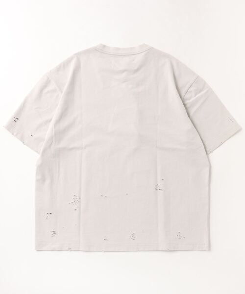 Feng Chen Wang(フェン・チェン・ワン)の「Feng Chen Wang /フェン・チェン・ワン/Distressed T-shirt(Tシャツ/カットソー・メンズ・ブルー/グレー・L)」の3枚目の写真