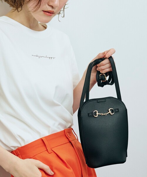 grove（グローブ）の「◆ビットスリットスマホショルダー（ショルダーバッグ・レディース・ブラック/ライトブルー/ライトグレー/オフホワイト・00）」の3枚目の写真