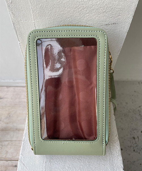 REAL CUBE（リアルキューブ）の「マルチスマホショルダーバッグ（ショルダーバッグ・レディース・ブラック/サックスブルー/パープル/ライトグリーン・FREE）」の15枚目の写真