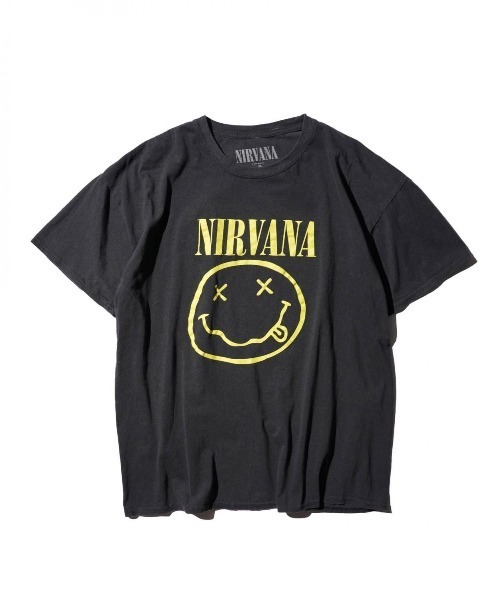 NIRVANA（ニルヴァーナ）の「THRIFTY LOOK/スリフティールック THRIFTY'NIRVANA'TEE ニルヴァーナ　カートコバーン（Tシャツ/カットソー・メンズ・ブラック系2/スミクロ/ホワイト/ネイビー/ブラック系3/ブラック系その他2・LARGE/X-LARGE/XX-LARGE/MEDIUM）」の3枚目の写真