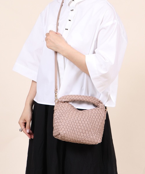 relac（レーラック）の「2WAY 編み込み ミニショルダーバッグ