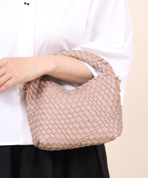 relac（レーラック）の「2WAY 編み込み ミニショルダーバッグ