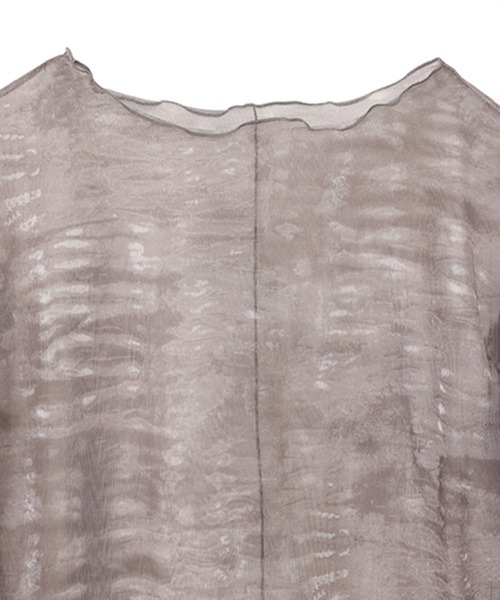 Ada.（エイダ）の「春夏で活躍♪大人カジュアル！ ニュアンス パターン シアー トップス（Tシャツ/カットソー・レディース・ブルー系その他/ブラウン/イエロー/ダークグレー/グリーン/ネイビー/ライトブラウン/カーキ・FREE）」の15枚目の写真