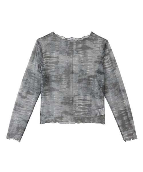 Ada.（エイダ）の「春夏で活躍♪大人カジュアル！ ニュアンス パターン シアー トップス（Tシャツ/カットソー・レディース・ブルー系その他/ブラウン/イエロー/ダークグレー/グリーン/ネイビー/ライトブラウン/カーキ・FREE）」の9枚目の写真