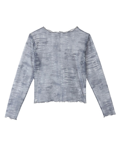 Ada.（エイダ）の「春夏で活躍♪大人カジュアル！ ニュアンス パターン シアー トップス（Tシャツ/カットソー・レディース・ブルー系その他/ブラウン/イエロー/ダークグレー/グリーン/ネイビー/ライトブラウン/カーキ・FREE）」の10枚目の写真