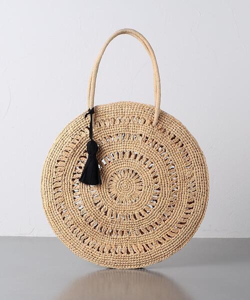 MAISON N.H PARIS（メゾンエヌアッシュパリ）の「【一部別注】＜MAISON N.H PARIS＞CERCLE バッグ（かごバッグ・レディース・ナチュラル/ブラック・FREE）」の2枚目の写真