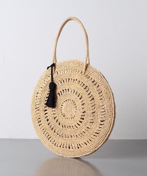 MAISON N.H PARIS（メゾンエヌアッシュパリ）の「【一部別注】＜MAISON N.H PARIS＞CERCLE バッグ（かごバッグ・レディース・ナチュラル/ブラック・FREE）」の5枚目の写真