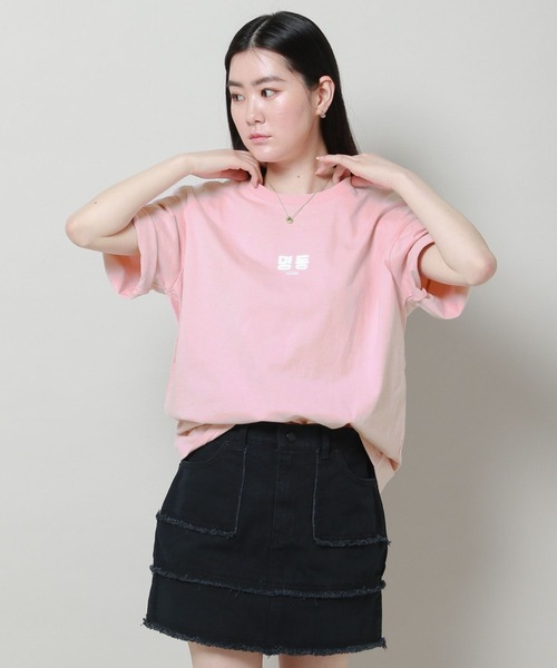 ALAND(エーランド)の「【UNISEX】ALAND/hangulT 2907388(Tシャツ/カットソー・レディース・ピンク/ホワイト系1/ホワイト系2・MEDIUM/LARGE)」の11枚目の写真