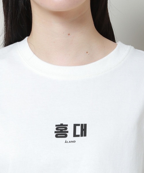 ALAND(エーランド)の「【UNISEX】ALAND/hangulT 2907388(Tシャツ/カットソー・レディース・ピンク/ホワイト系1/ホワイト系2・MEDIUM/LARGE)」の13枚目の写真