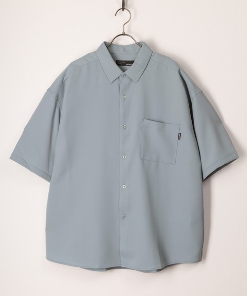 SlashDate（スラッシュデイト）の「シルクタッチナチュラルストレッチルーズシャツ/トロミシャツ/オーバーサイズシャツ（シャツ/ブラウス・メンズ・グリーン/ブルー/ベージュ/ブラック/ホワイト・M/L）」の5枚目の写真