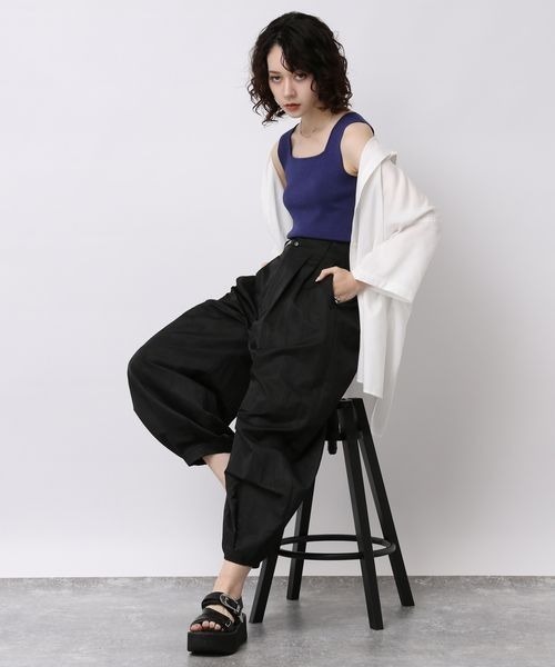 JEANASIS（ジーナシス）の「2タックバルーンパンツ/905180（その他パンツ・レディース・オフホワイト/ブラック/カーキ・FREE）」の19枚目の写真