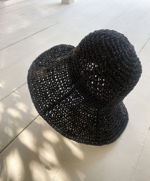 URBAN RESEARCH DOORS（アーバンリサーチドアーズ）の「ペーパーソフトハット（ハット・レディース・ベージュ/ホワイト系その他/ブラック・-）」の2枚目の写真