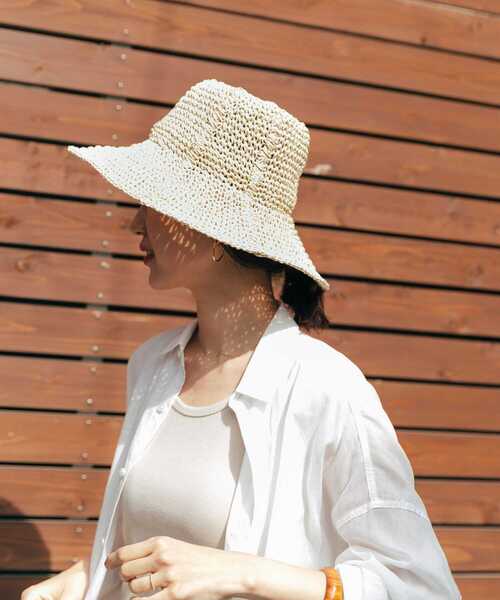 URBAN RESEARCH DOORS（アーバンリサーチドアーズ）の「ペーパーソフトハット（ハット・レディース・ベージュ/ホワイト系その他/ブラック・-）」の19枚目の写真