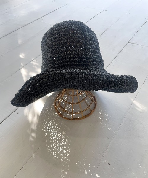 URBAN RESEARCH DOORS（アーバンリサーチドアーズ）の「ペーパーソフトハット（ハット・レディース・ベージュ/ホワイト系その他/ブラック・-）」の4枚目の写真