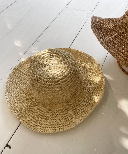 URBAN RESEARCH DOORS（アーバンリサーチドアーズ）の「ペーパーソフトハット（ハット・レディース・ベージュ/ホワイト系その他/ブラック・-）」の12枚目の写真