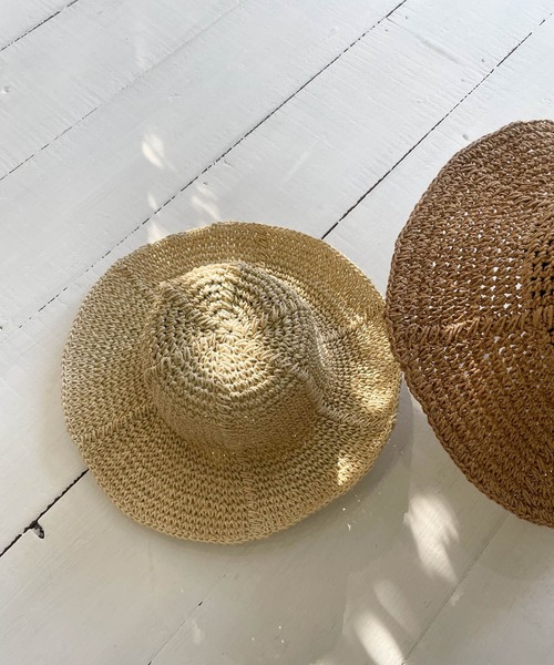 URBAN RESEARCH DOORS（アーバンリサーチドアーズ）の「ペーパーソフトハット（ハット・レディース・ベージュ/ホワイト系その他/ブラック・-）」の22枚目の写真