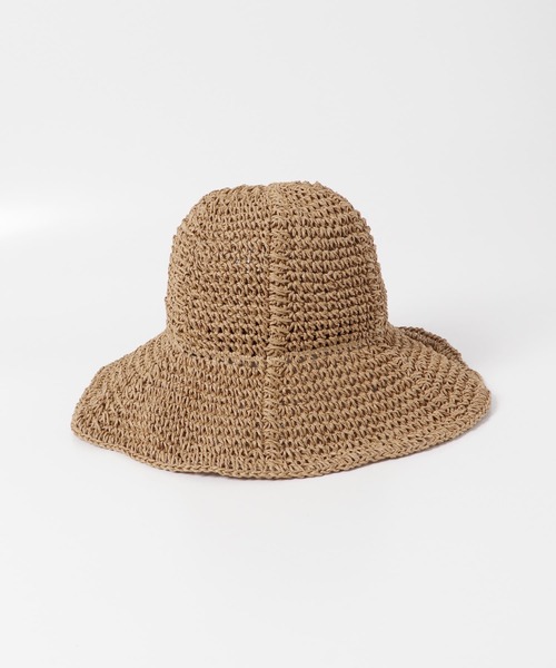 URBAN RESEARCH DOORS（アーバンリサーチドアーズ）の「ペーパーソフトハット（ハット・レディース・ベージュ/ホワイト系その他/ブラック・-）」の5枚目の写真