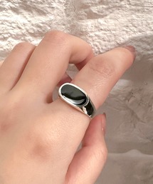 THEATER（シアター）の「オーバルデザインフラットストーントップシルバーリング（リング）」