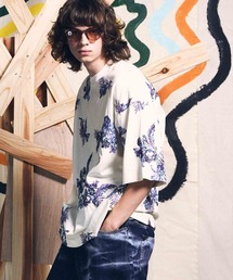 MAISON SPECIAL | 《ユニセックスアイテム》フラワー刺繍プライムオーバークルーネックTシャツ【MAISON SPECIAL/メゾンスペシャル】(Tシャツ/カットソー)