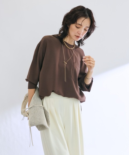 完売品⭐︎リヴドロワ⭐︎ブラウス シャツ ジョーゼットポケットブラウス レディース RIVE DROITE ブラウス シャツ ジョーゼットポケットブラウス