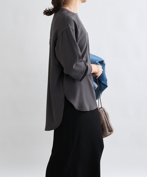 ジョーゼットポケットブラウス（シャツ/ブラウス）｜RIVE DROITE