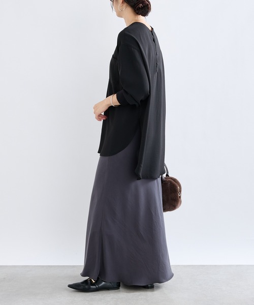 RIVE DROITE（リヴドロワ）の「ジョーゼットポケットブラウス（シャツ/ブラウス・レディース・チャコールグレー/ホワイト/ブラウン/ブラック・FREE）」の18枚目の写真