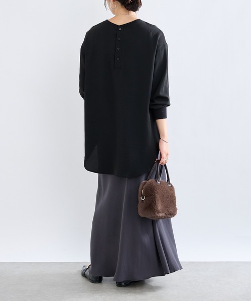 RIVE DROITE（リヴドロワ）の「ジョーゼットポケットブラウス（シャツ/ブラウス・レディース・チャコールグレー/ホワイト/ブラウン/ブラック・FREE）」の19枚目の写真