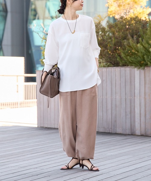 RIVE DROITE(リヴドロワ) ジョーゼットポケットブラウス ジョーゼットポケットブラウス（シャツ/ブラウス）｜RIVE DROITE