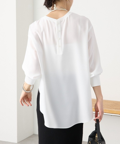 ジョーゼットポケットブラウス（シャツ/ブラウス）｜RIVE DROITE