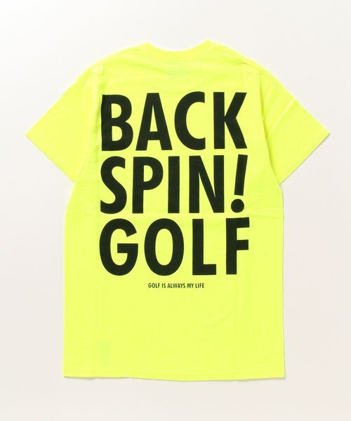 RAWLIFE(ロウライフ)の「BACK SPIN!GOLF/バックスピンゴルフ/BIGロゴポケット Tシャツ(Tシャツ/カットソー・メンズ・オレンジ/ブラック/ホワイト/イエロー/グレー・M/L/XL/S)」の9枚目の写真