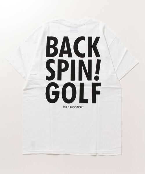 RAWLIFE(ロウライフ)の「BACK SPIN!GOLF/バックスピンゴルフ/BIGロゴポケット Tシャツ(Tシャツ/カットソー・メンズ・オレンジ/ブラック/ホワイト/イエロー/グレー・M/L/XL/S)」の6枚目の写真