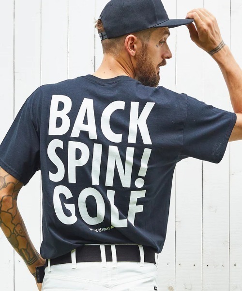 RAWLIFE（ロウライフ）の「BACK SPIN!GOLF/バックスピンゴルフ/BIGロゴポケット Tシャツ（Tシャツ/カットソー）」 WEAR