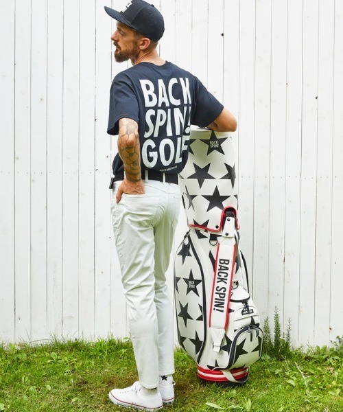 RAWLIFE(ロウライフ)の「BACK SPIN!GOLF/バックスピンゴルフ/BIGロゴポケット Tシャツ(Tシャツ/カットソー・メンズ・オレンジ/ブラック/ホワイト/イエロー/グレー・M/L/XL/S)」の14枚目の写真