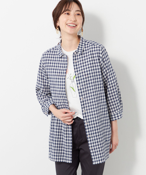 セール】ギンガムチェックブラウス（シャツ/ブラウス）｜DECOY SINCE