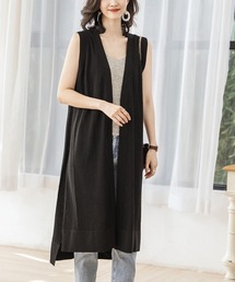 Doux Belle | ノースリーブロングカーディガン(ベスト)