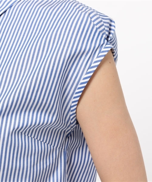 La TOTALITE（ラトータリテ）の「フレンチシャツ。（シャツ/ブラウス・レディース・ブラック/ホワイト/ブルー系その他/ベージュ/サックスブルー・FREE）」の11枚目の写真