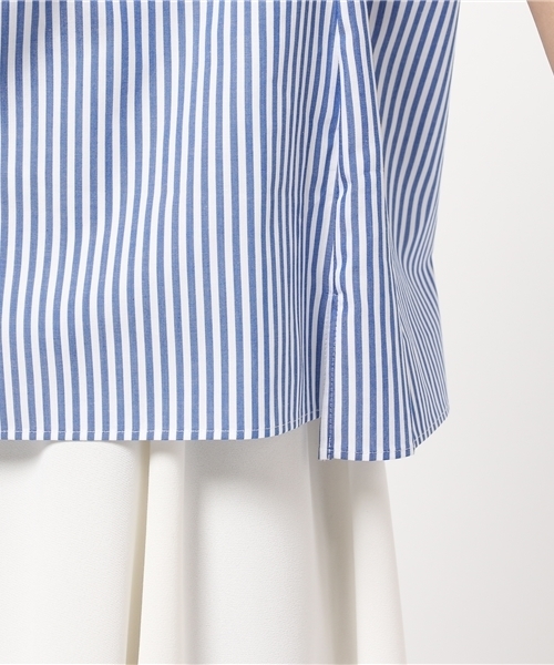 La TOTALITE（ラトータリテ）の「フレンチシャツ。（シャツ/ブラウス・レディース・ブラック/ホワイト/ブルー系その他/ベージュ/サックスブルー・FREE）」の12枚目の写真