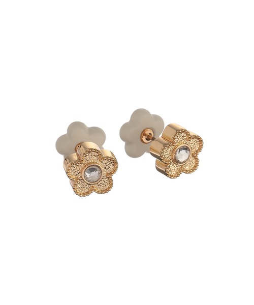 MARY QUANT（マリークワント）の「シリコンデイジーデュオ ピアス（ピアス（両耳用）・レディース・シルバー/ゴールド・FREE）」の10枚目の写真
