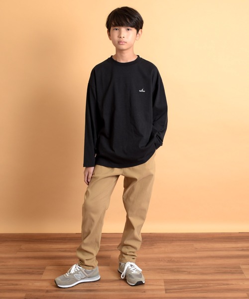 NAUTICA（ノーティカ）の「【NAUTICA】バックアーチロゴプリント長袖Tシャツ（Tシャツ/カットソー・キッズ・チャコールグレー/ホワイト/ブラック/インディゴブルー・L/M/XL）」の6枚目の写真