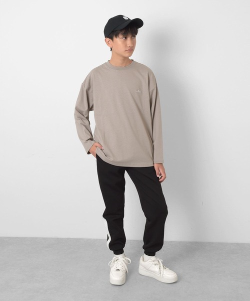 NAUTICA（ノーティカ）の「【NAUTICA】バックアーチロゴプリント長袖Tシャツ（Tシャツ/カットソー・キッズ・チャコールグレー/ホワイト/ブラック/インディゴブルー・L/M/XL）」の8枚目の写真