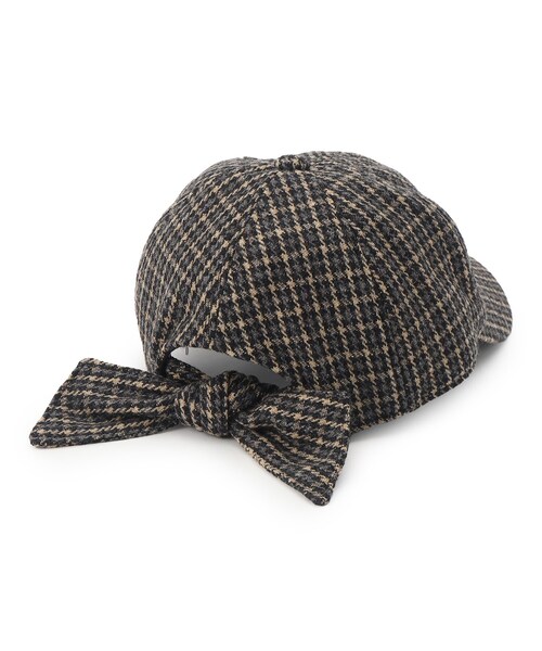 couture brooch(クチュールブローチ)の「◆リボンCAP(キャップ・レディース・ライトグレー系1・00)」の4枚目の写真