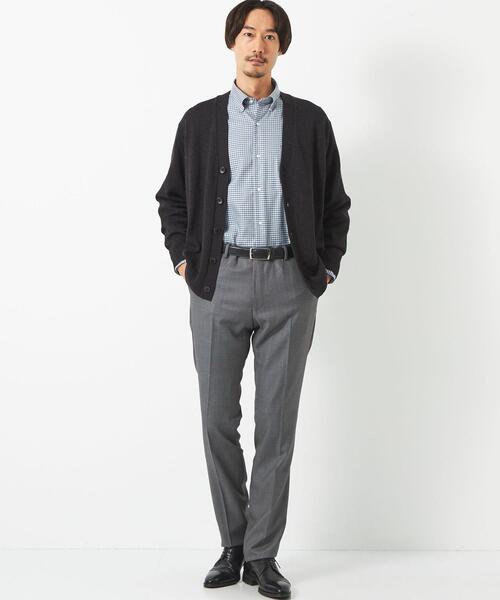 green label relaxing（グリーンレーベルリラクシング）の「エブリット オックスフォード  チェック スナップ ボタンダウン ドレスシャツ -イージーアイロン-（ビジネスシャツ・メンズ・コバルトブルー・M/L/XL/S）」の9枚目の写真