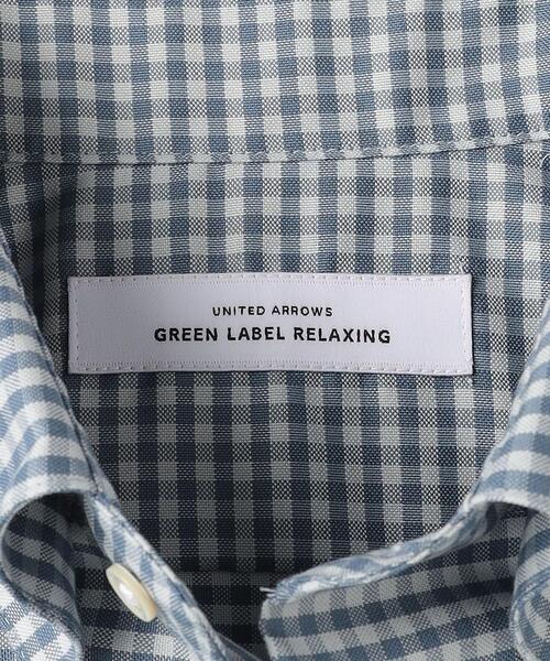 green label relaxing（グリーンレーベルリラクシング）の「エブリット オックスフォード  チェック スナップ ボタンダウン ドレスシャツ -イージーアイロン-（ビジネスシャツ・メンズ・コバルトブルー・M/L/XL/S）」の18枚目の写真
