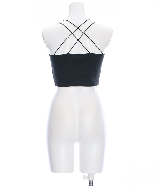 clear（クリア）の「ショート丈カップ付きキャミソール[着回し力抜群 大人 カジュアル ダブルストラップ]≪2024AW≫（キャミソール・レディース・オフホワイト/ブラック/ピンク系その他2/ベージュ・F）」の8枚目の写真