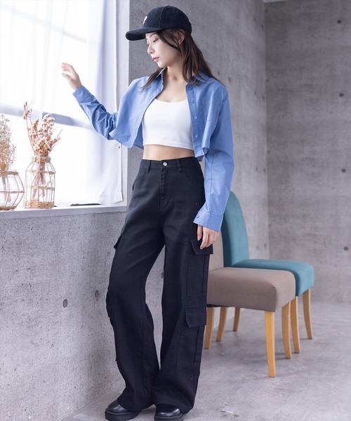 clear（クリア）の「ショート丈カップ付きキャミソール[着回し力抜群 大人 カジュアル ダブルストラップ]≪2024AW≫（キャミソール・レディース・オフホワイト/ブラック/ピンク系その他2/ベージュ・F）」の20枚目の写真