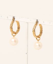 【別注アイテム】CUTSTEEL pearl hoop pierce for SPERIOR CLOSET